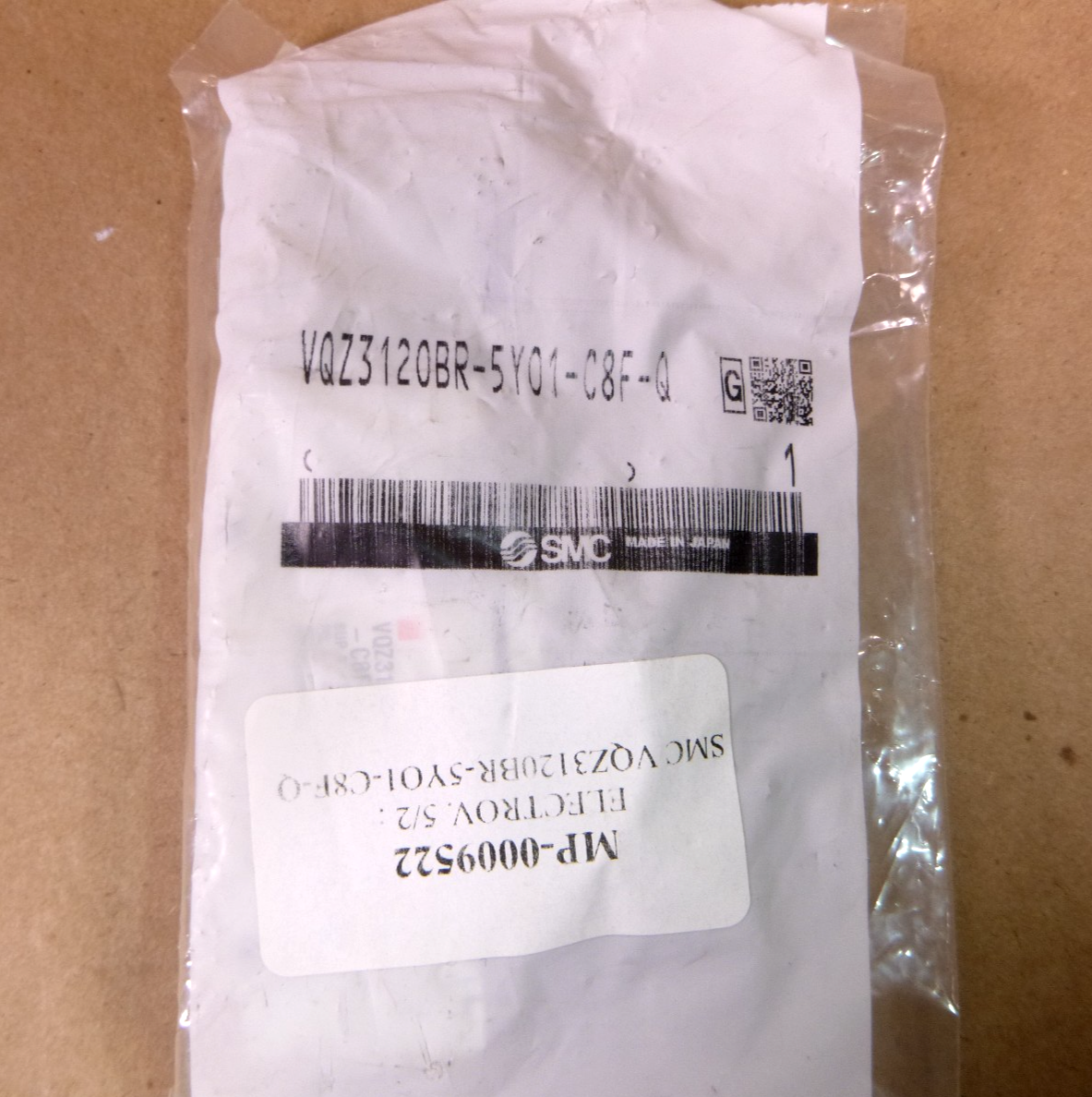 VQZ3120BR-5YO1-C8F-Q SMC Valve Body Ported VQZ3120BR5YO1C8FQ (24 Vdc Coil) | Electrical MRO Replacement Parts &amp; Components and Commercial Electrical Supplies Company