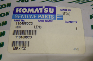KOMATSU 1104080C3, Hand Brake / Cool Temp / Brake Press / Trans Temp Light Lens | Industrial Tractor Parts Supplier and Surplus Tractor Parts & Accessories