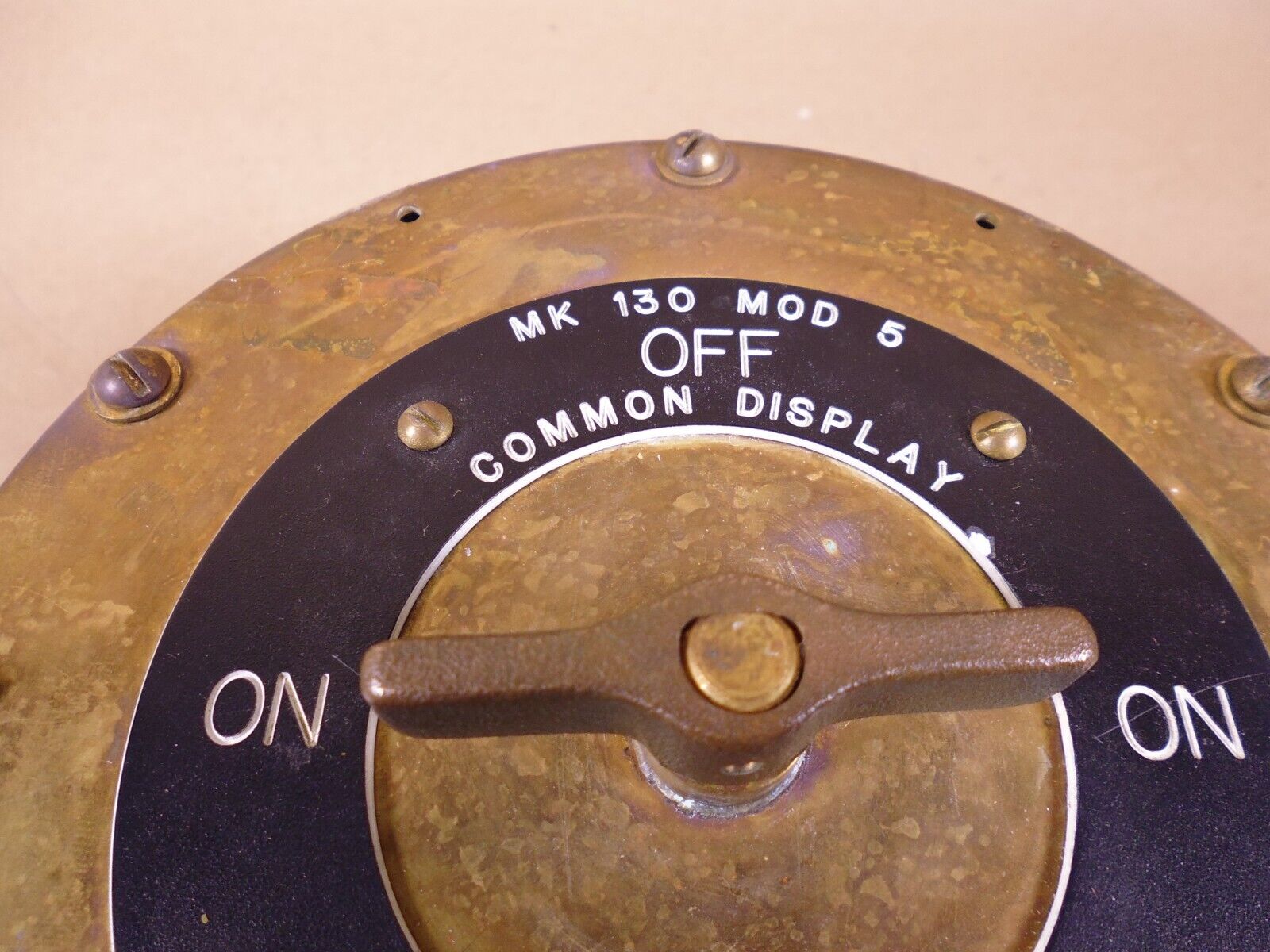 Naval Sea Marine F6891201-017E MK 130 MOD 5 On/Off Common Display Switch *UNTESTED* | Electrical MRO Replacement Parts &amp; Components and Commercial Electrical Supplies Company