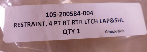 Amsafe ShockRide 105-200584-004 4-Point Restraint Belt , 2540-01-566-2408 | Replacement Truck Parts, Trailer Accessories, Automobile Supplies, Car Parts & Accessories
