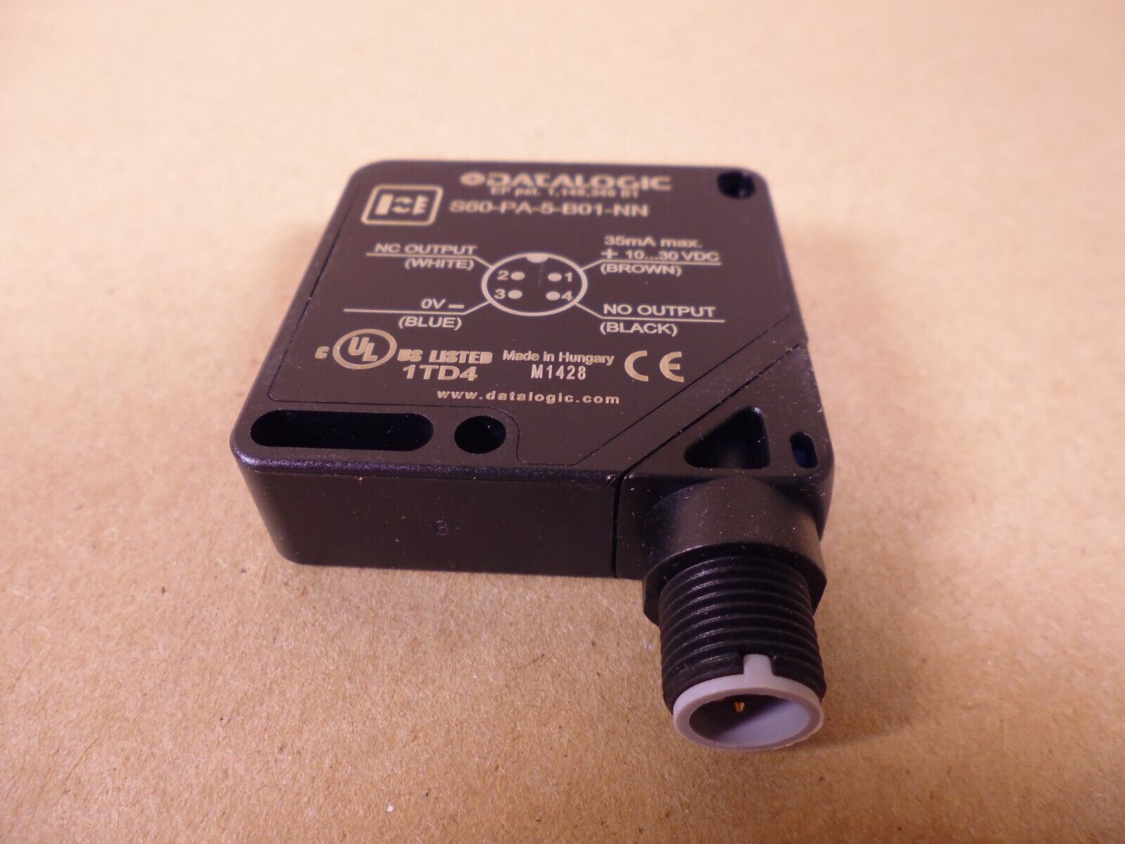 Datalogic S60-PA-5-B01-NN Photoelectric Sensor S60 Series 8m , 10-30VDC | Electrical MRO Replacement Parts &amp; Components and Commercial Electrical Supplies Company