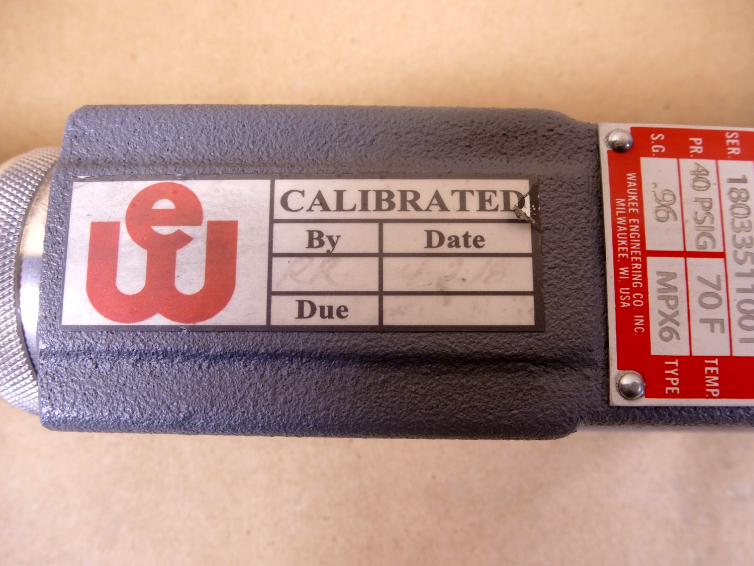 MPX6 Waukee Nitrogen Flo-Meter 0-250 CFH, 40 Psig, 70 Deg F., .96 S.G. | Industrial MRO Replacement Parts, Manufacturing Machine Parts &amp; Components, Heavy Equipment Parts Supplier