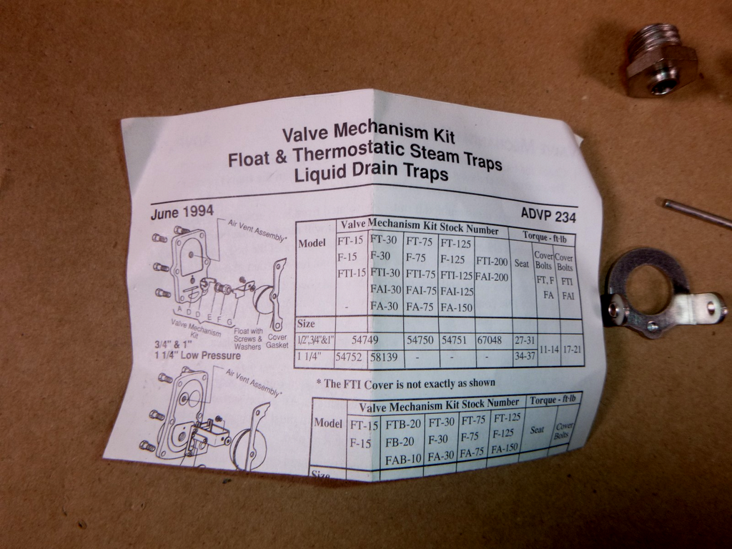 Spirax-Sarco 54749 - Float Mechanism less Float for FT-15, FT-30 Traps | Industrial MRO Replacement Parts, Manufacturing Machine Parts & Components, Heavy Equipment Parts Supplier