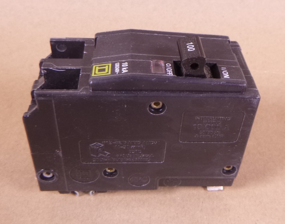 Square D QO2100 2 POLE 120/240V 100A Circuit Breaker 50/60Hz Plug-On | Electrical MRO Replacement Parts &amp; Components and Commercial Electrical Supplies Company
