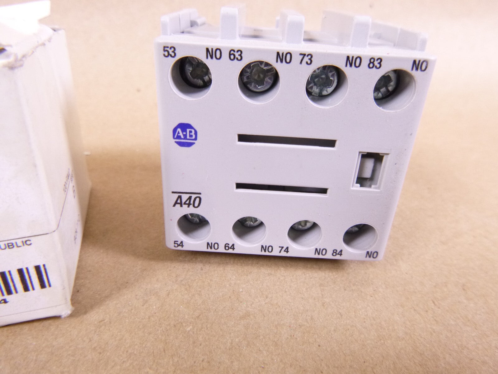 Allen Bradley 100-FA40 Auxiliary Contact Front Mount, 4 NO Contacts | Electrical MRO Replacement Parts &amp; Components and Commercial Electrical Supplies Company
