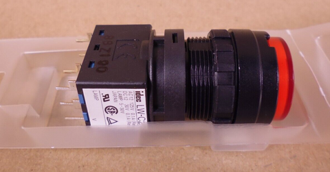 IDEC LW-C20 Red Push Button , 12VDC 30V , 12VAC 125C , LW1L-M2C20VR