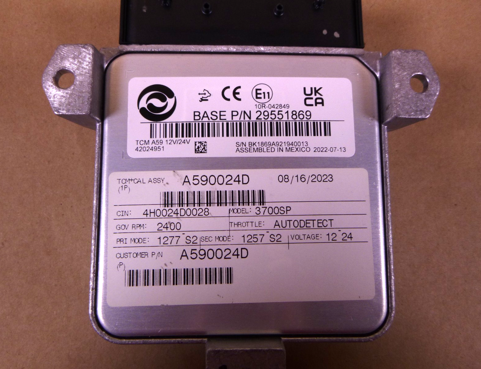 29551869 Allison Transmission Control Module (TCM) A590024D, FMTV | Genuine FMTV Replacement Parts, LMTV Parts For Sale and Military Surplus Medium Tactical Vehicle Parts &amp; Components