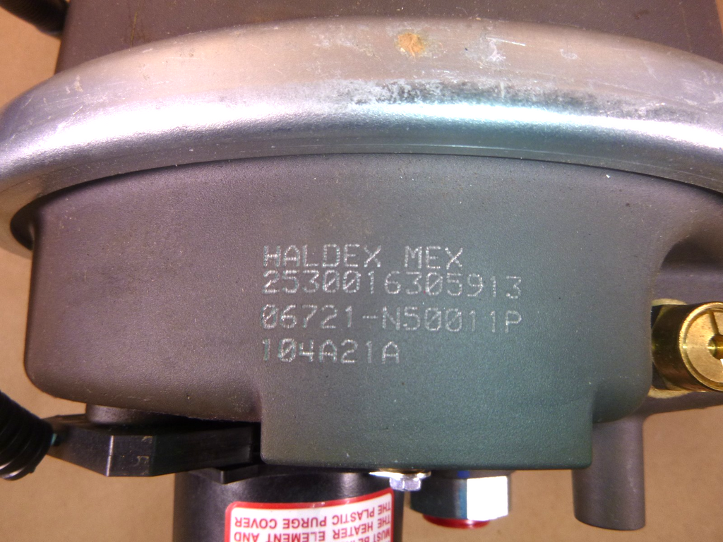 USGI FMTV MRAP Haldex Purest 24 Volt Air Brake Dryer N50011P, 2530-01-630-5913 | Genuine FMTV Replacement Parts, LMTV Parts For Sale and Military Surplus Medium Tactical Vehicle Parts & Components