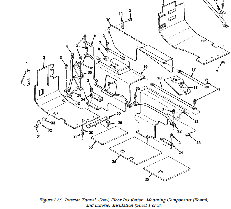 HMMWV M998 Front Seat Floor LH Floor Insulation , 12339021 , 2540-01-369-3230 | Genuine HMMWV Replacement Parts and Military Surplus Humvee Parts & Accessories