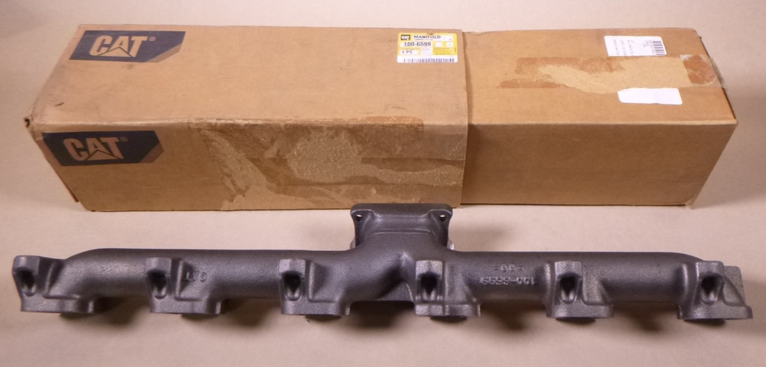 OEM CAT Caterpillar 100-6599 Exhaust Manifold For 3116 Engine | Industrial Tractor Parts Supplier and Surplus Tractor Parts &amp; Accessories