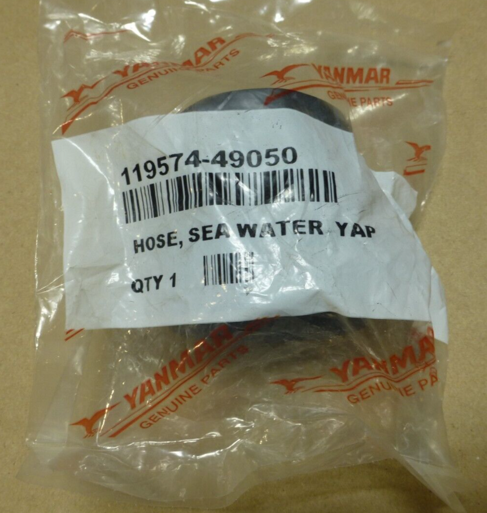 New Genuine Yanmar 119574-49050 SEA WATER YAP HOSE FOR 6LYA-STE(P) Cooling