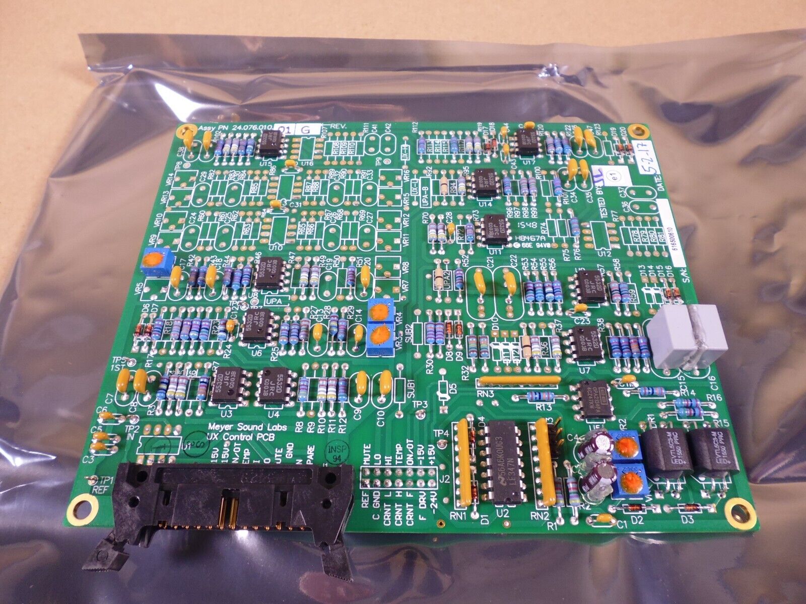 Meyer Sound 40.076.010.01 UX Amplifier Control Board For UPA-1P / UM-100P | Electrical MRO Replacement Parts &amp; Components and Commercial Electrical Supplies Company