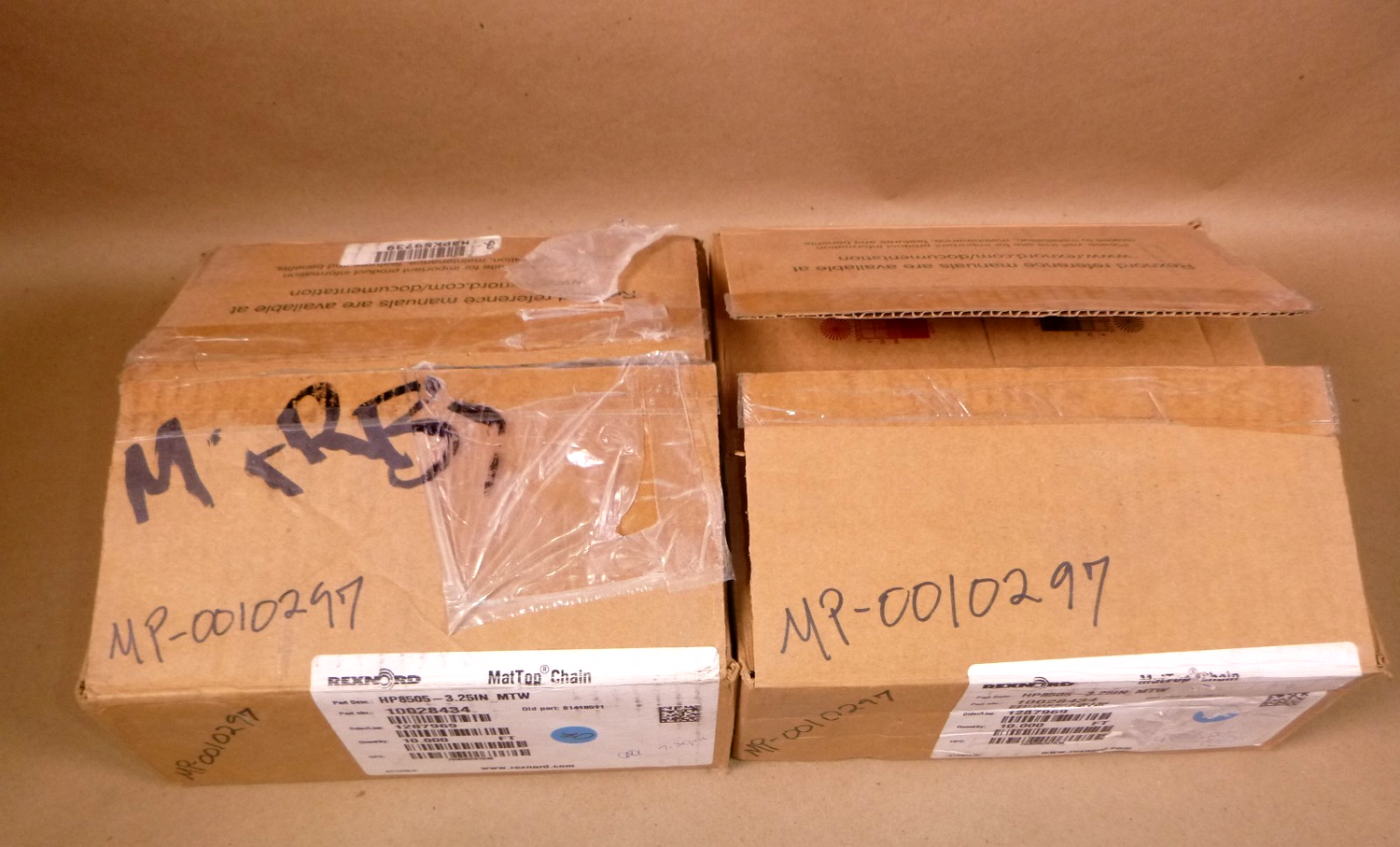 Rexnord HP8505 3.25 Inch Wide Molded-To-Width MatTop Chain 81418511 (19&