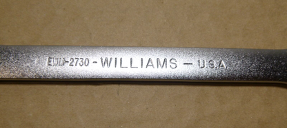 New Williams USA 27mm x 30mm Chrome Satin Finish Double Open End Wrench EWM-2730 | Industrial MRO Tools and Replacement Industrial Equipment Components