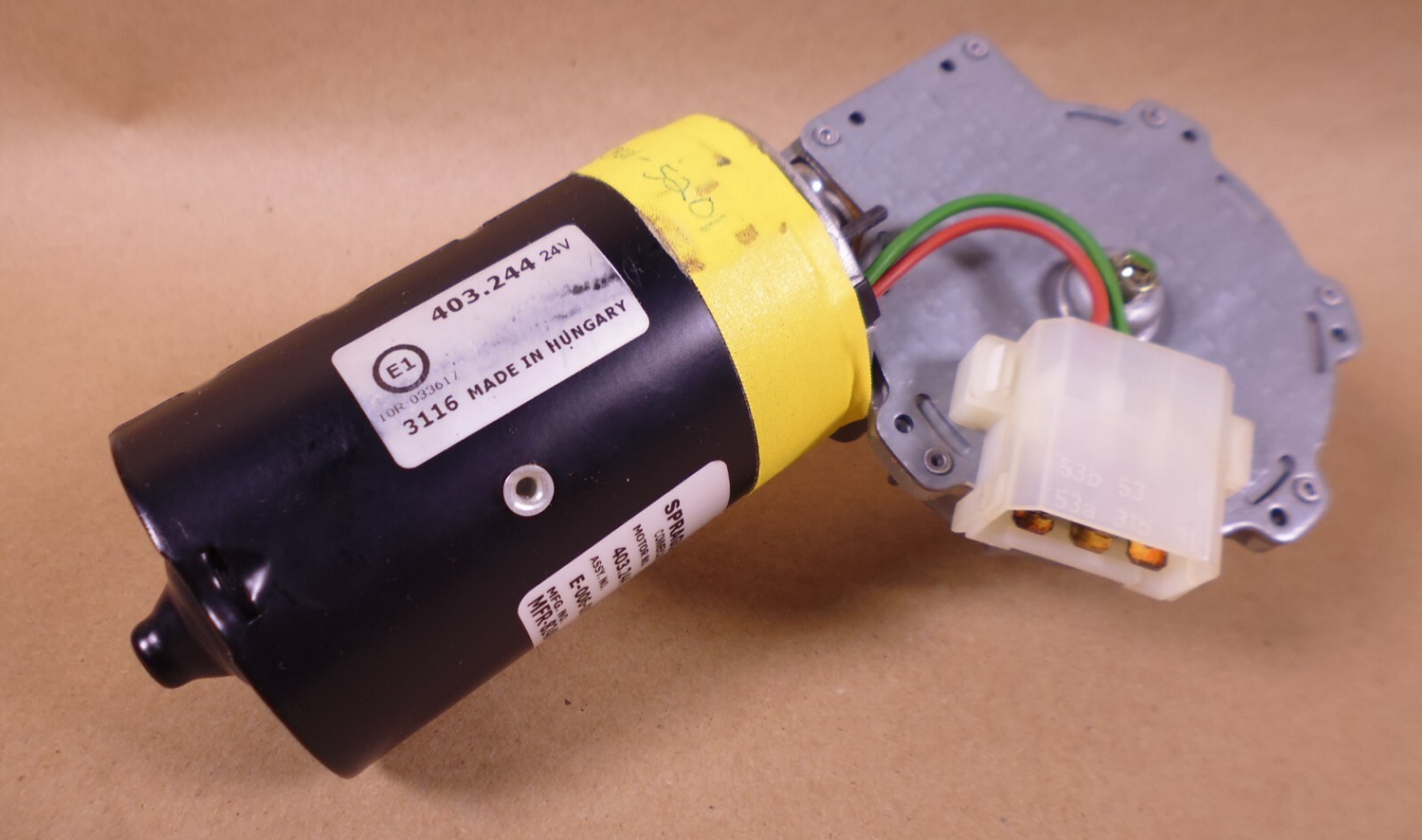 FMTV LMTV Windshield Wiper Motor 403.244 Sprague E-006-086 , 2540-361-5201 | Genuine FMTV Replacement Parts, LMTV Parts For Sale and Military Surplus Medium Tactical Vehicle Parts &amp; Components