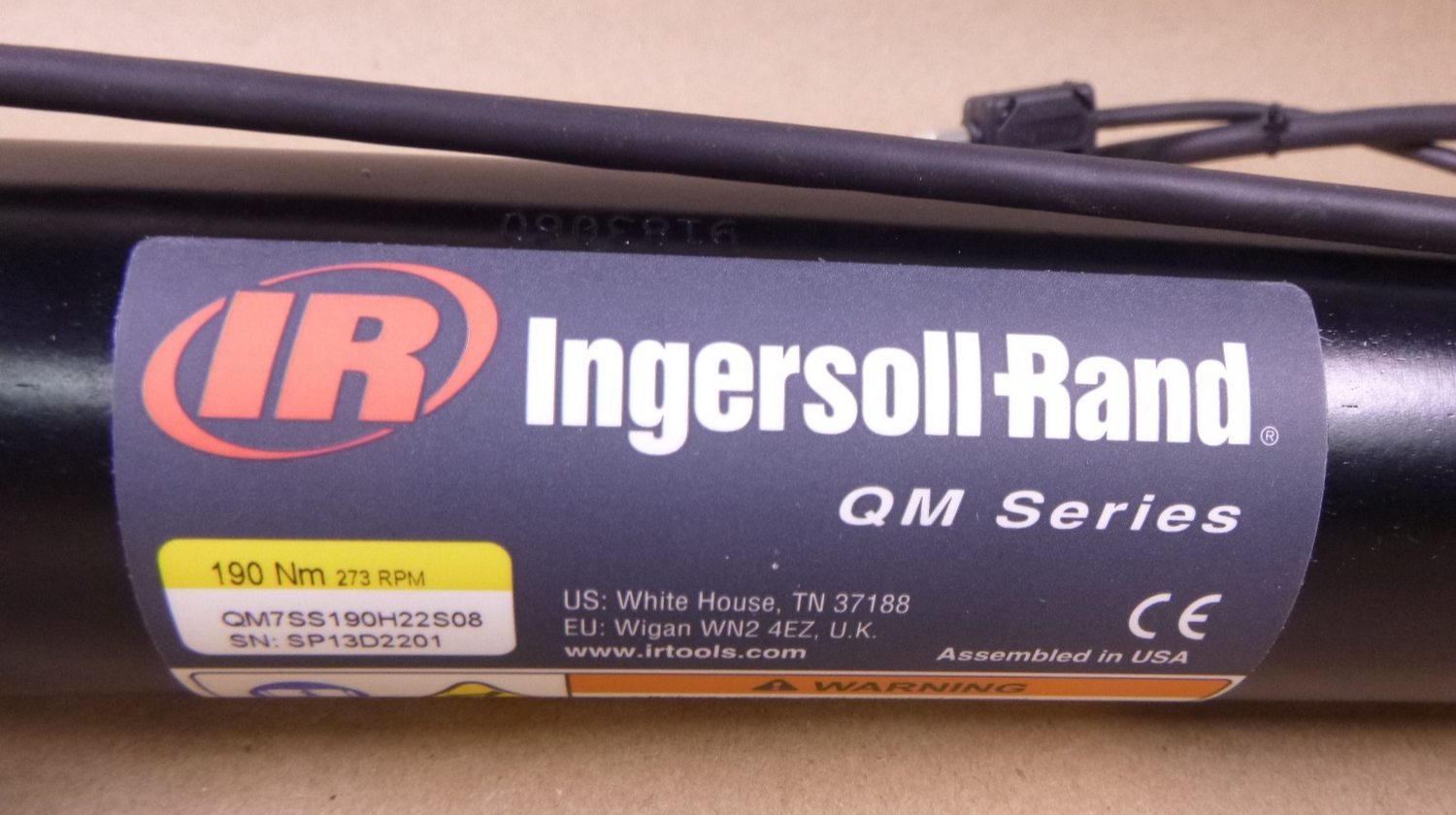 QM7SS190H22S08 Ingersoll Rand Fixtured Spindle Tool QM Series 190Nm 1/2" SQ DR | Industrial MRO Tools and Replacement Industrial Equipment Components