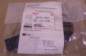 Idec SA1E-NN2 Photoelectric Sensor , SA1E Series | Electrical MRO Replacement Parts & Components and Commercial Electrical Supplies Company