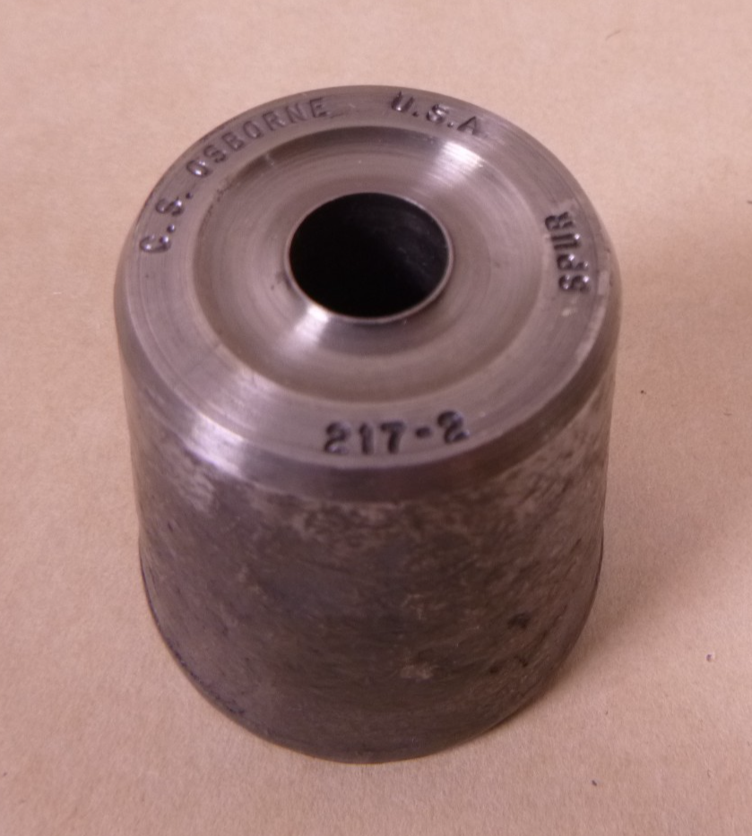 C.S. Osborne Spur Grommet Setting Die 