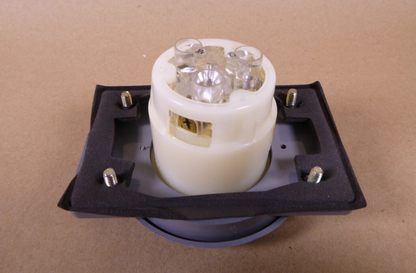 Leviton Flanged Outlet Locking Receptacle, 20A, 125V, L5-20R With Hubbell Cover | Electrical MRO Replacement Parts &amp; Components and Commercial Electrical Supplies Company