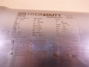 1311087111 WEG 1.5HP 230/460V 3PH Stainless Steel Hydro Inverter Duty Motor | Industrial Electric Motors, Pumps & Parts