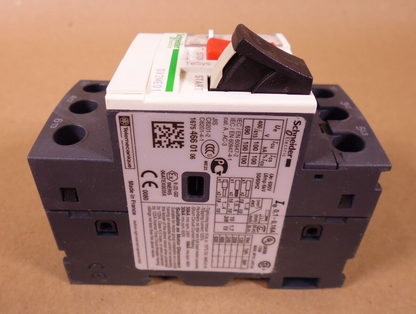 NEW Schneider GV2ME01 Motor Circuit Breaker TeSys 034292 , 0.1-0.16A | Electrical MRO Replacement Parts &amp; Components and Commercial Electrical Supplies Company