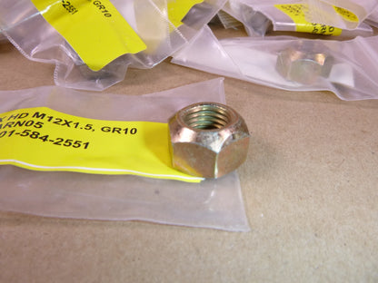 M12 x 1.5 Conical All Steel Hex Locknut Grade 10.9 (64 Pc) Mixed Yellow &amp; Chrome | Industrial Replacement Nuts &amp; Bolts Distributor and Machinery Screws &amp; Fasteners Supply