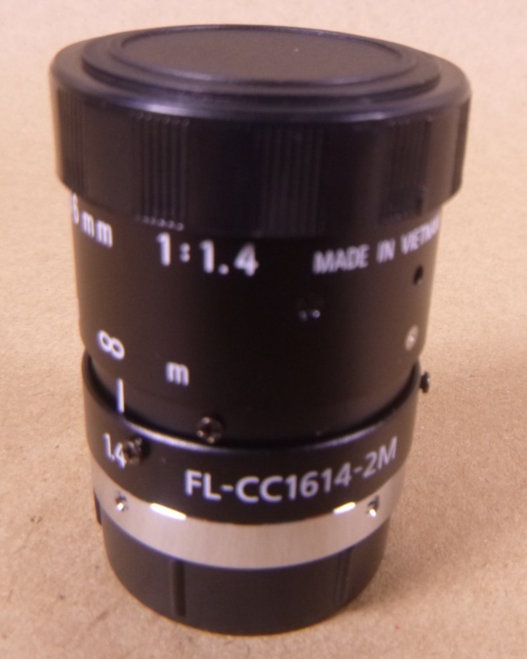 Ricoh FL-CC1614-2M 2/3" 16mm F1.4 Manual Iris C-Mount Lens, 2-Megapixel | Electrical MRO Replacement Parts &amp; Components and Commercial Electrical Supplies Company