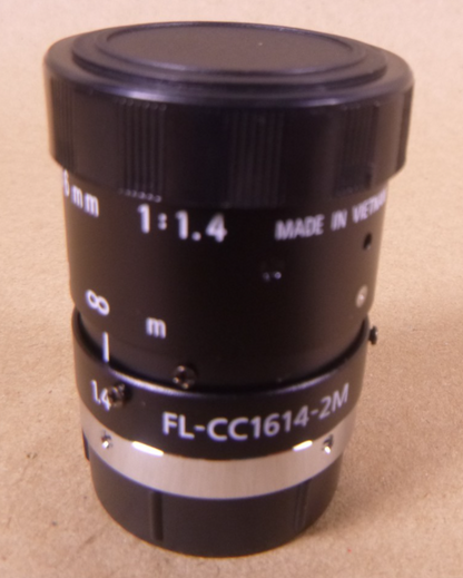 Ricoh FL-CC1614-2M 2/3" 16mm F1.4 Manual Iris C-Mount Lens, 2-Megapixel | Electrical MRO Replacement Parts &amp; Components and Commercial Electrical Supplies Company