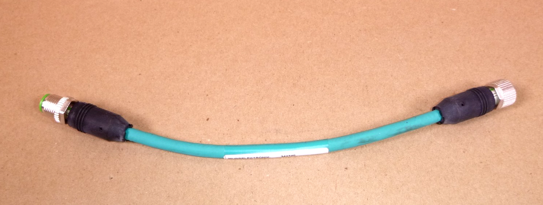 342740 MURR ELEKTRONIK M12 male 0°/ M12 female 0° TPE 2x2xAWG24 drag chain 0.15m | Electrical MRO Replacement Parts &amp; Components and Commercial Electrical Supplies Company