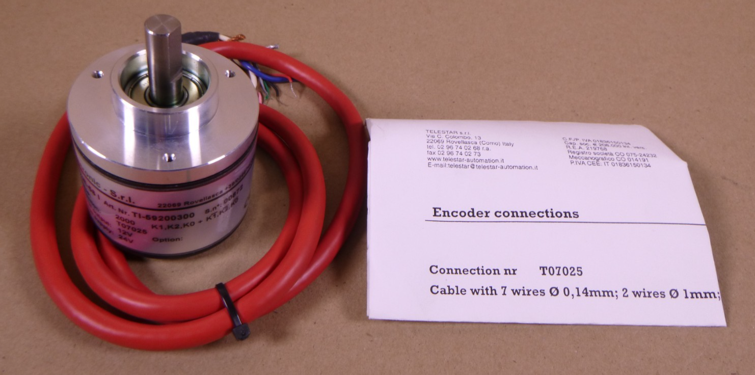 TI-59200300 TR Electronic S.r.l. Encoder, IE-58 I , 2000 Impulse, 12V/24V | Industrial Electric Motors, Pumps &amp; Parts