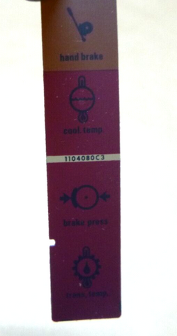 KOMATSU 1104080C3, Hand Brake / Cool Temp / Brake Press / Trans Temp Light Lens | Industrial Tractor Parts Supplier and Surplus Tractor Parts & Accessories