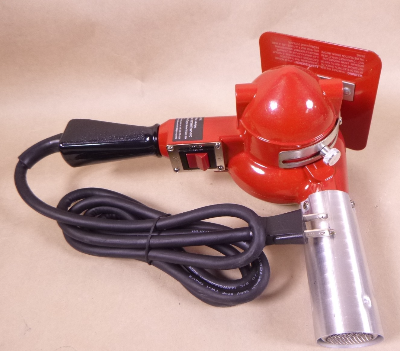 Master Appliance HG-201A Heat Gun , 120V , 600W , 200-300F/93-150C | Industrial MRO Tools and Replacement Industrial Equipment Components