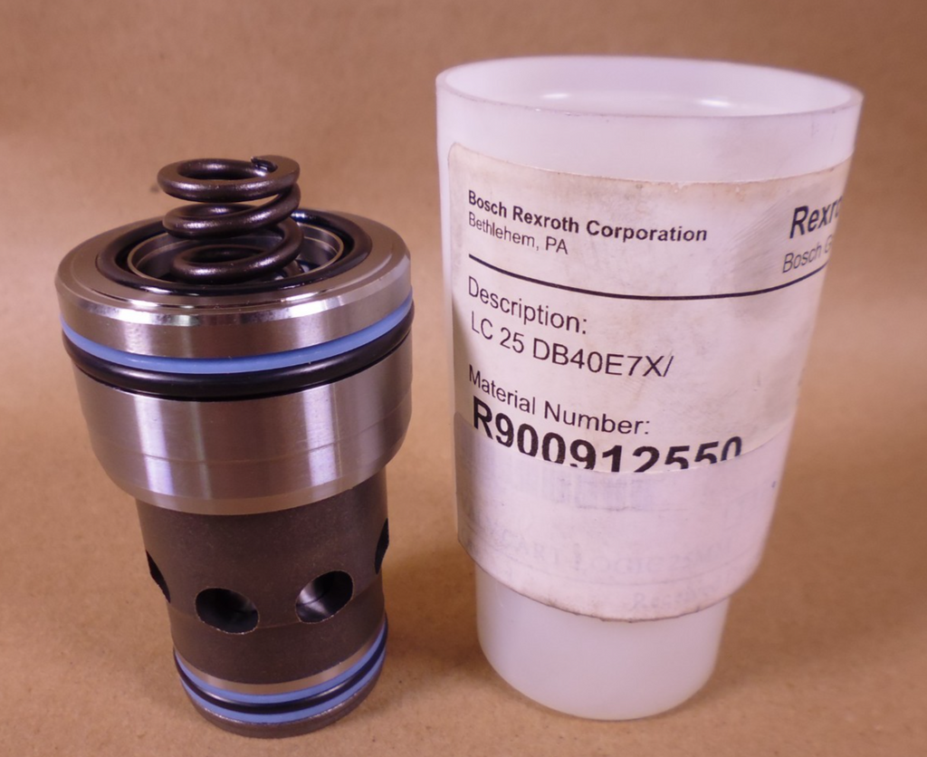 Bosch Rexroth R900912550 Cartridge Valve LC25DB40E7X/ | Industrial MRO Replacement Parts, Manufacturing Machine Parts & Components, Heavy Equipment Parts Supplier