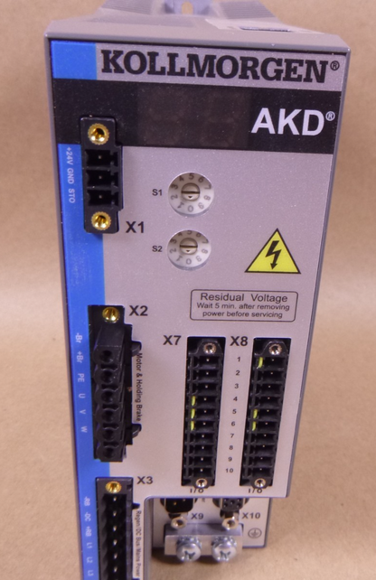 AKD-P00306-NBEI-0000 Kollmorgen Servo Drive, 120/240VAC, 1PH/3PH , 1.2KVA, Rev E | Electrical MRO Replacement Parts &amp; Components and Commercial Electrical Supplies Company