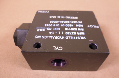 (2x) Hydraulic Valve Assembly Westfield Hydraulics 520110 MHU , 4820-01-319-2316 *UNTESTED* | Industrial MRO Replacement Parts, Manufacturing Machine Parts &amp; Components, Heavy Equipment Parts Supplier