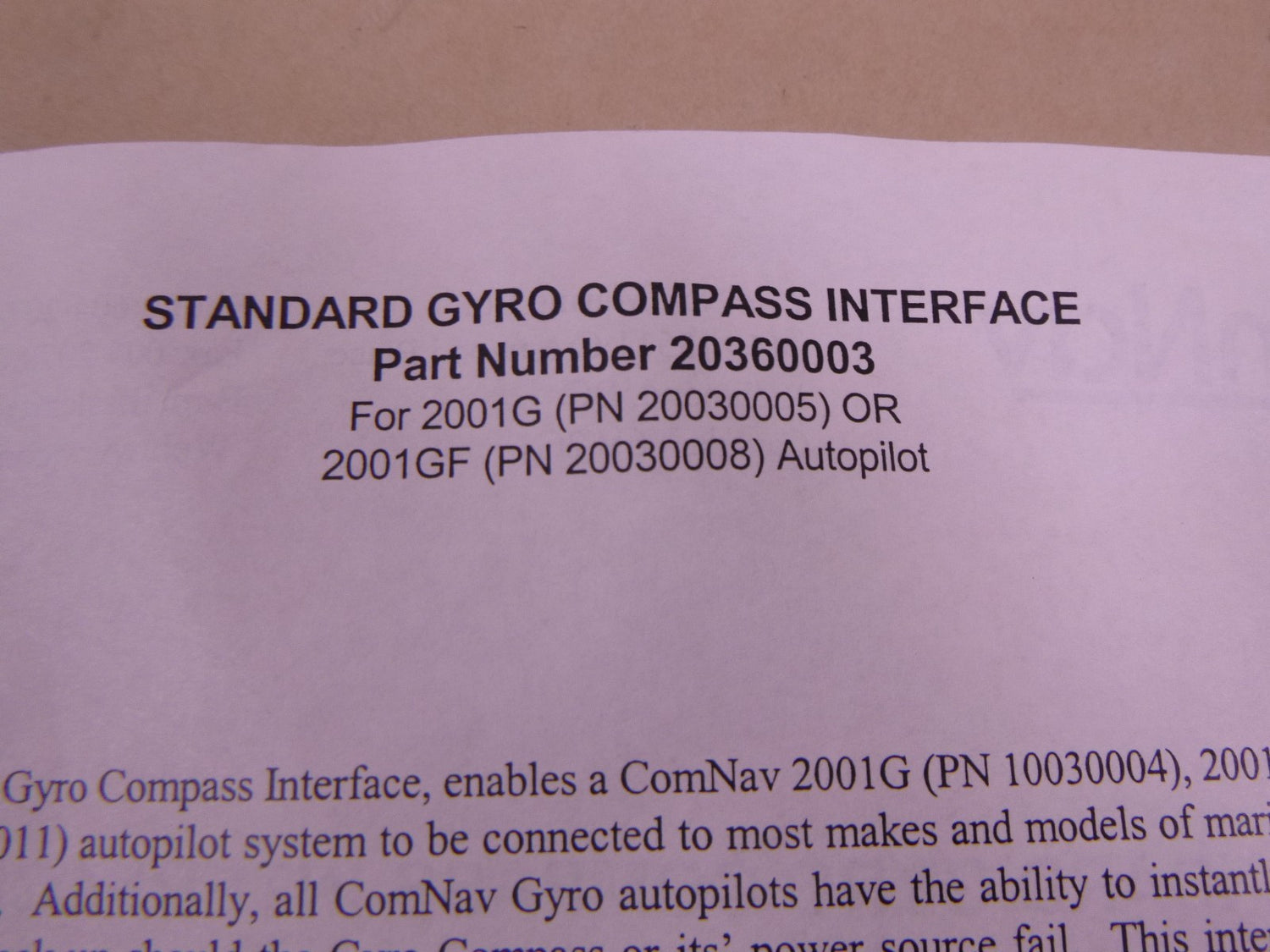 *READ* ComNav Gyro 20360003 Compass Interface Box For Marine 2001G Or 2001GF *7-PIN Connection* | Replacement Truck Parts, Trailer Accessories, Automobile Supplies, Car Parts &amp; Accessories