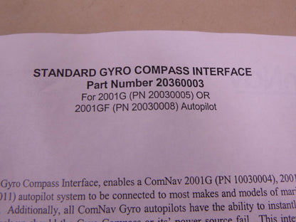 *READ* ComNav Gyro 20360003 Compass Interface Box For Marine 2001G Or 2001GF *7-PIN Connection* | Replacement Truck Parts, Trailer Accessories, Automobile Supplies, Car Parts &amp; Accessories