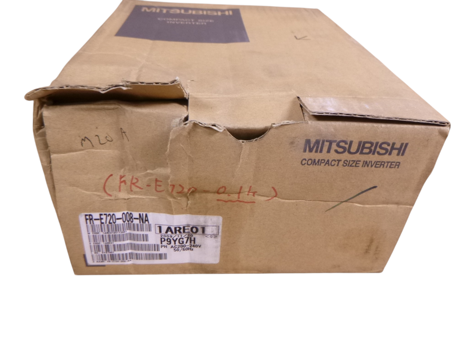 MITSUBISHI FR-E720-008-NA E700 VFD Inverter 3PH 200-240V AC Drive 0.2-400Hz | Electrical MRO Replacement Parts &amp; Components and Commercial Electrical Supplies Company