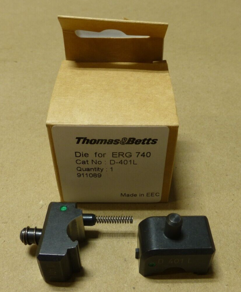 THOMAS &amp; BETTS D-401L DIE FOR ERG740 CRIMPER CRIMP TOOL RSK401 GREEN | Industrial MRO Tools and Replacement Industrial Equipment Components