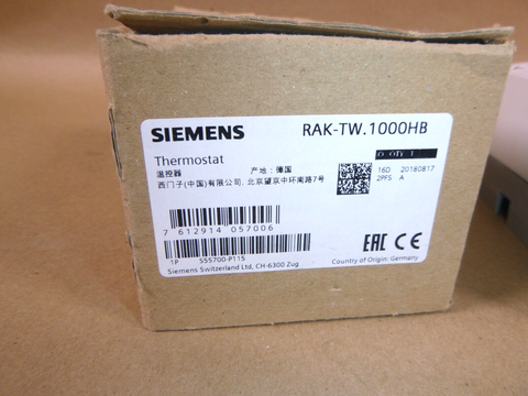 Siemens RAK-TW.1000HB Thermal Reset Limit Thermostat, Las Vegas Stock