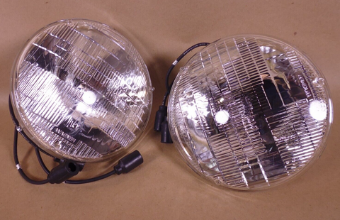 (Pair) Humvee HMMWV FMRTV 7 inch Headlight 12V , 8741491-1 , 6240-01-420-8320