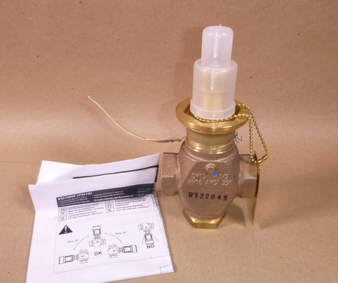 Johnson Controls - VG7804DT BRONZE 1/2" FEMALE THREADED 3 WAY GLOBE VALVE | Industrial MRO Replacement Parts, Manufacturing Machine Parts & Components, Heavy Equipment Parts Supplier