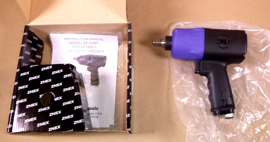 1/2 Inch Drive Pneumatic Impact Wrench, High Torque 900 Ft. Lbs. Twin Hammer | Industrial MRO Tools and Replacement Industrial Equipment Components