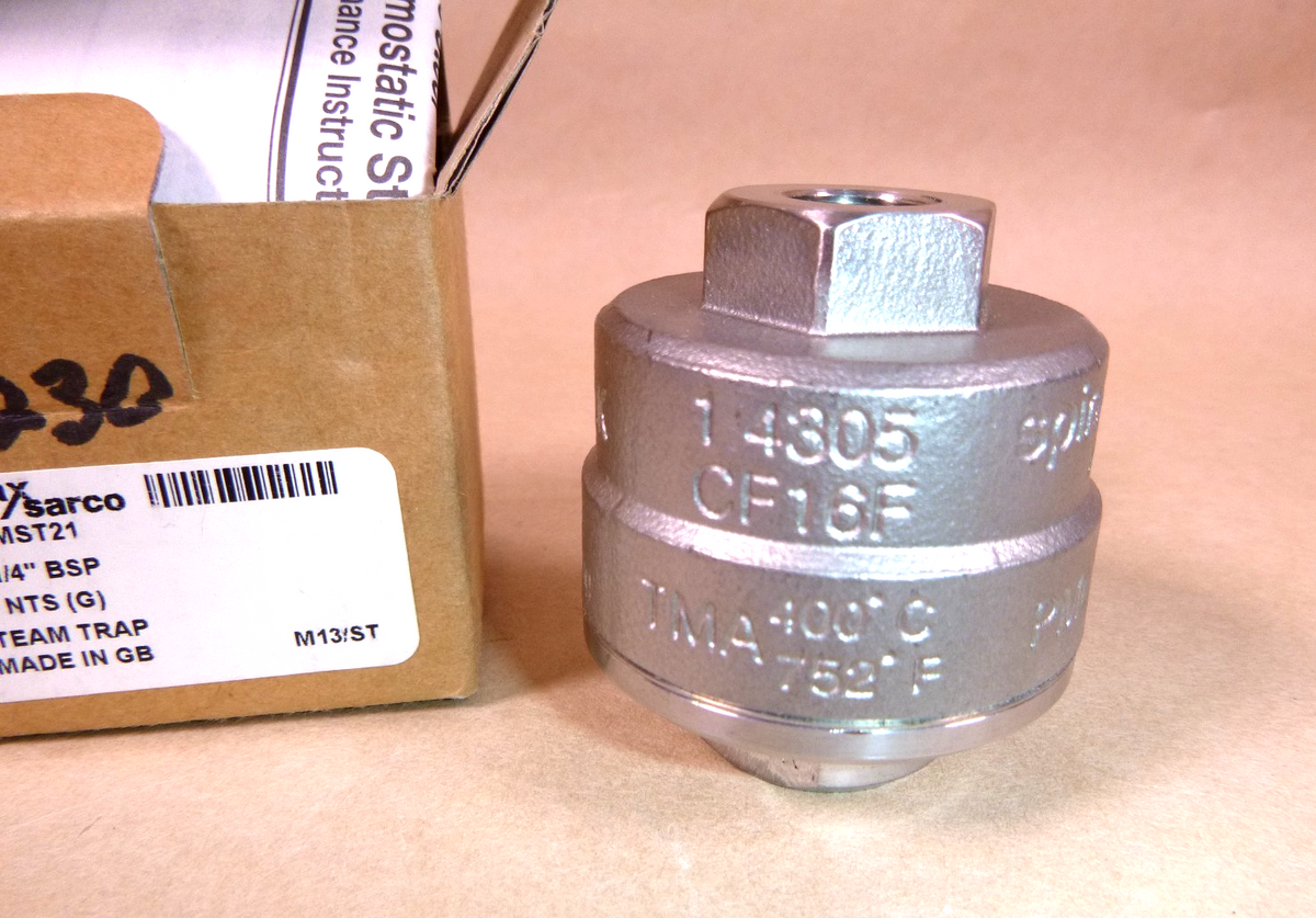 Spirax Sarco MST21 Balanced Pressure Steam Trap 1/4" BSP (British Standard Pipe)