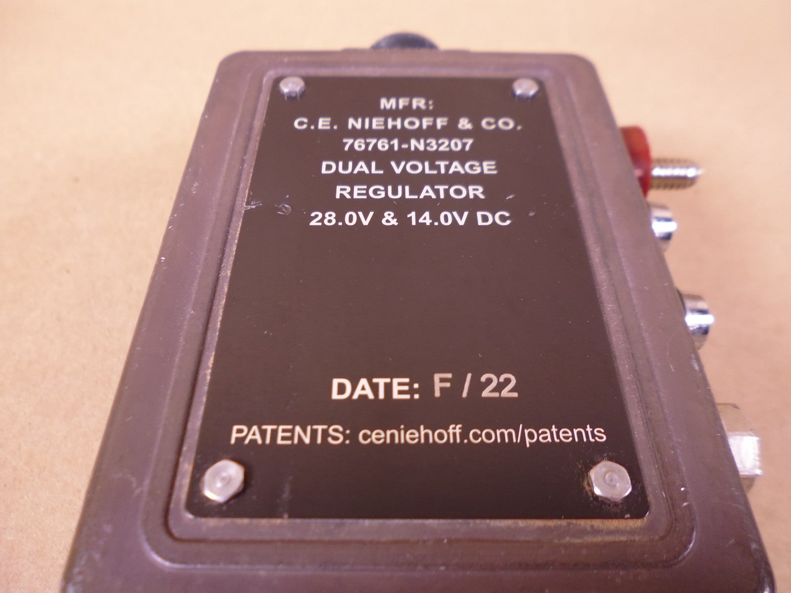CE Niehoff N3207 Dual Voltage Regulator 28V &amp; 14V DC , 6110-01-506-8086 *UNTESTED* | Replacement Truck Parts, Trailer Accessories, Automobile Supplies, Car Parts &amp; Accessories