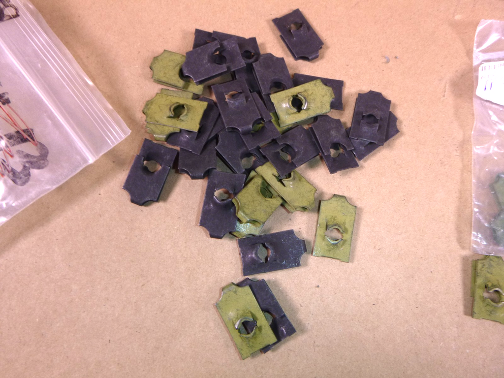 USGI M998 Humvee Sheet Spring Nut 1/4-20, C7740-1420, 5310-01-253-6439 (119 Pcs) | Genuine HMMWV Replacement Parts and Military Surplus Humvee Parts & Accessories