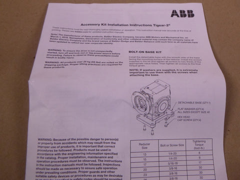 35MTR18 Dodge TIGEAR-2 Motor Adapter Kit 35/18, 180TC Frame, For Size 35 Reducer | Industrial Electric Motors, Pumps & Parts