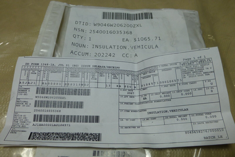 ROBERTSON MANUFACTURING P68800-101-SOC VEHICULAR INSULATION , 2540-01-603-5368 | Replacement Truck Parts, Trailer Accessories, Automobile Supplies, Car Parts & Accessories