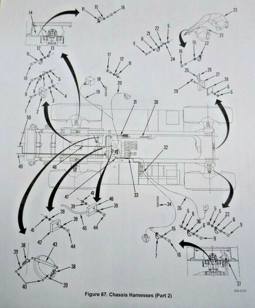 Kalmar RT-240 Boom Angle Extension X157 to X169 Cable Harness Assy. A37548.0200 | Industrial Tractor Parts Supplier and Surplus Tractor Parts & Accessories