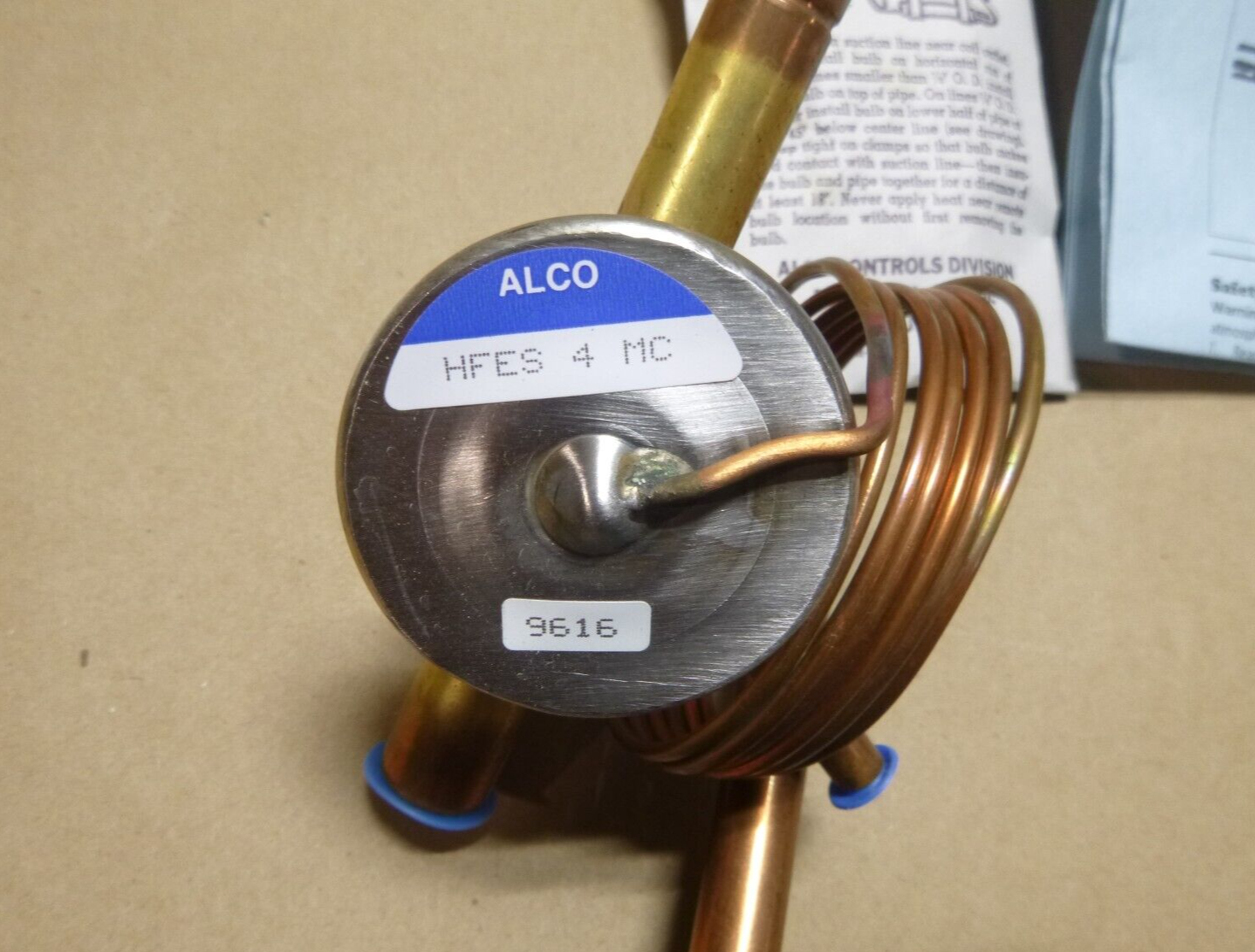 Alco HFES 4MC-01 Thermostatic Expansion Valve, Externally Equalized, 4 Ton Cap | Industrial MRO Replacement Parts, Manufacturing Machine Parts &amp; Components, Heavy Equipment Parts Supplier